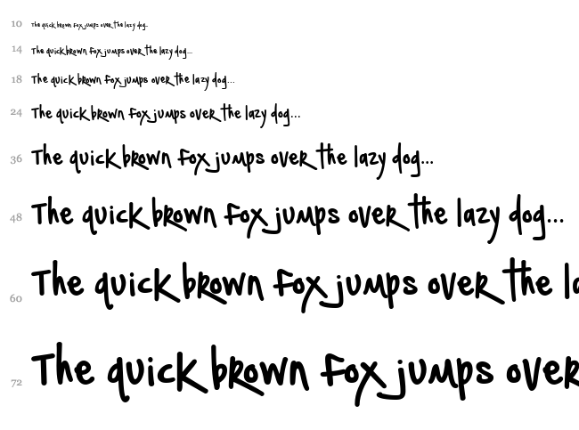 Notepaper Airplanes font waterfall